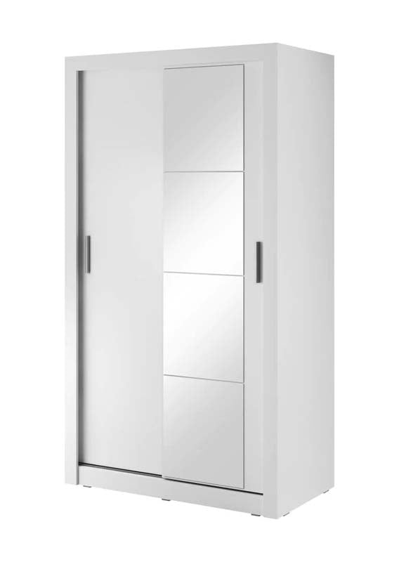 Leeds White Sliding Door Wardrobe 120cm