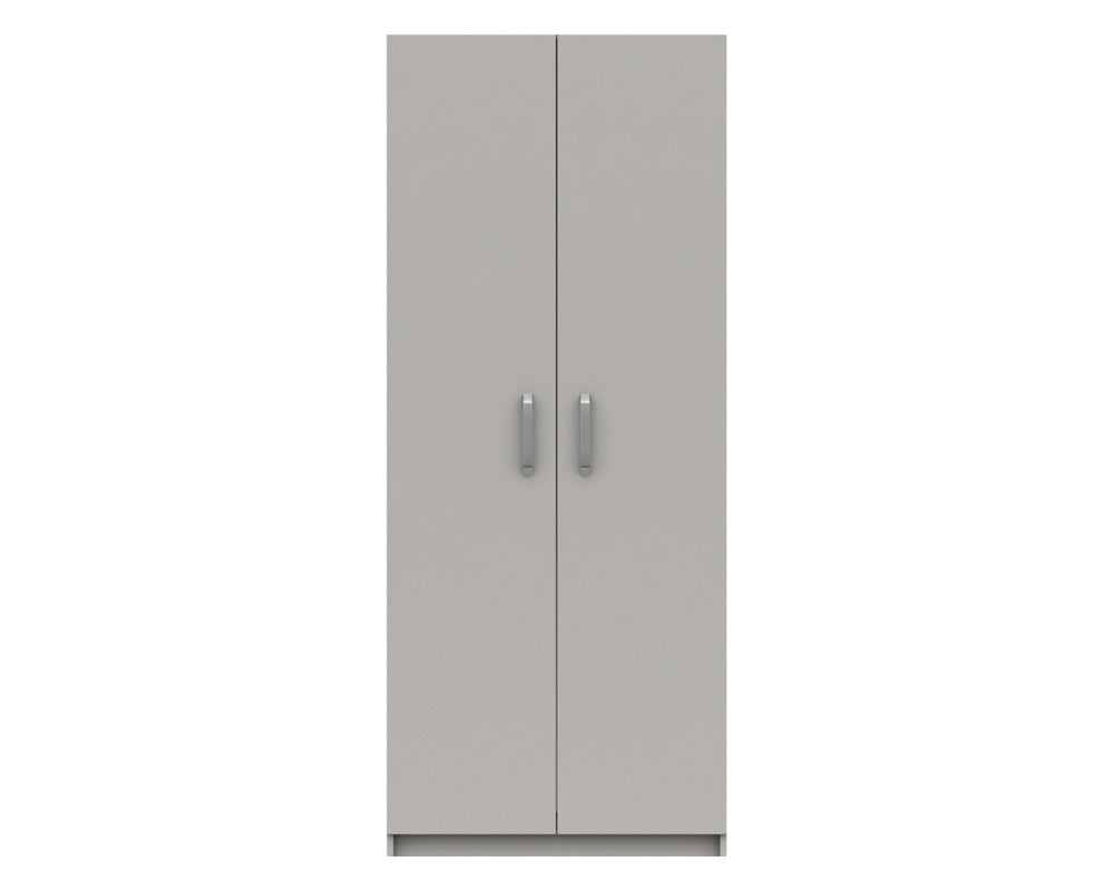 Arden Cashmere Grey  High Gloss 2 Door Robe