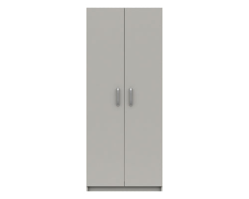 Arden Cashmere Grey  High Gloss 2 Door Robe