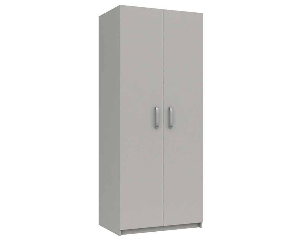 Arden Cashmere Grey  High Gloss 2 Door Robe