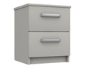 Arden Cashmere High Gloss 2 Drawer Bedside