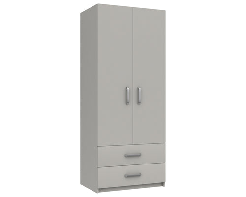 Arden Cashmere Grey High Gloss 2 Door Combi Robe