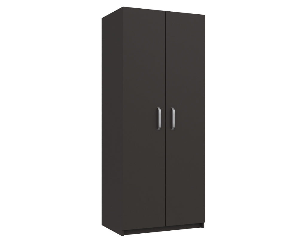 Arden Graphite Grey High Gloss 2 Door Robe