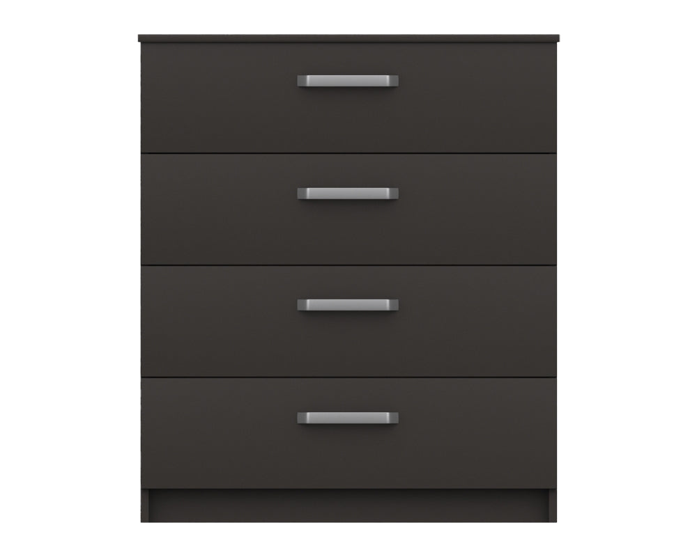 Arden Graphite Grey High Gloss 4 Drawer Chest