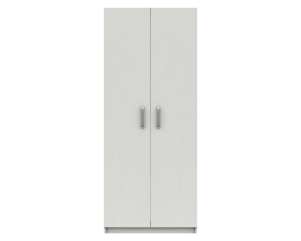 Arden White High Gloss 2 Door Robe