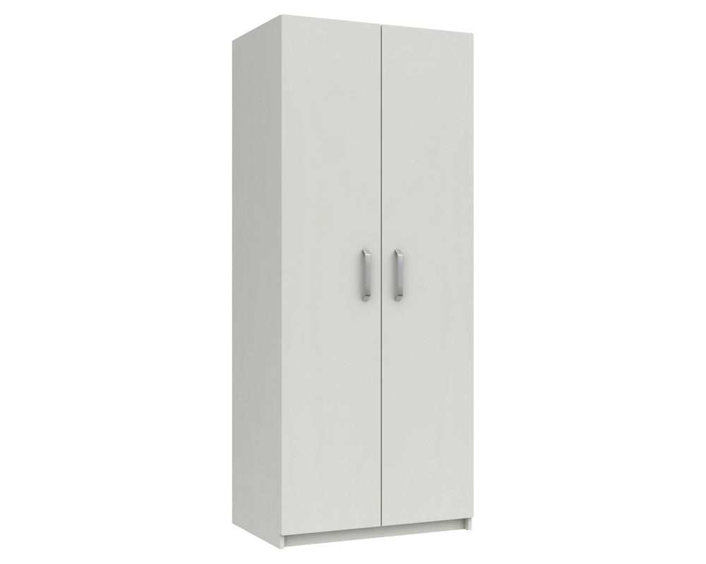 Arden White High Gloss 2 Door Robe