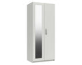 Arden White High Gloss 2 Door Robe With Mirror