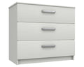 Arden White High Gloss 3 Drawer Chest