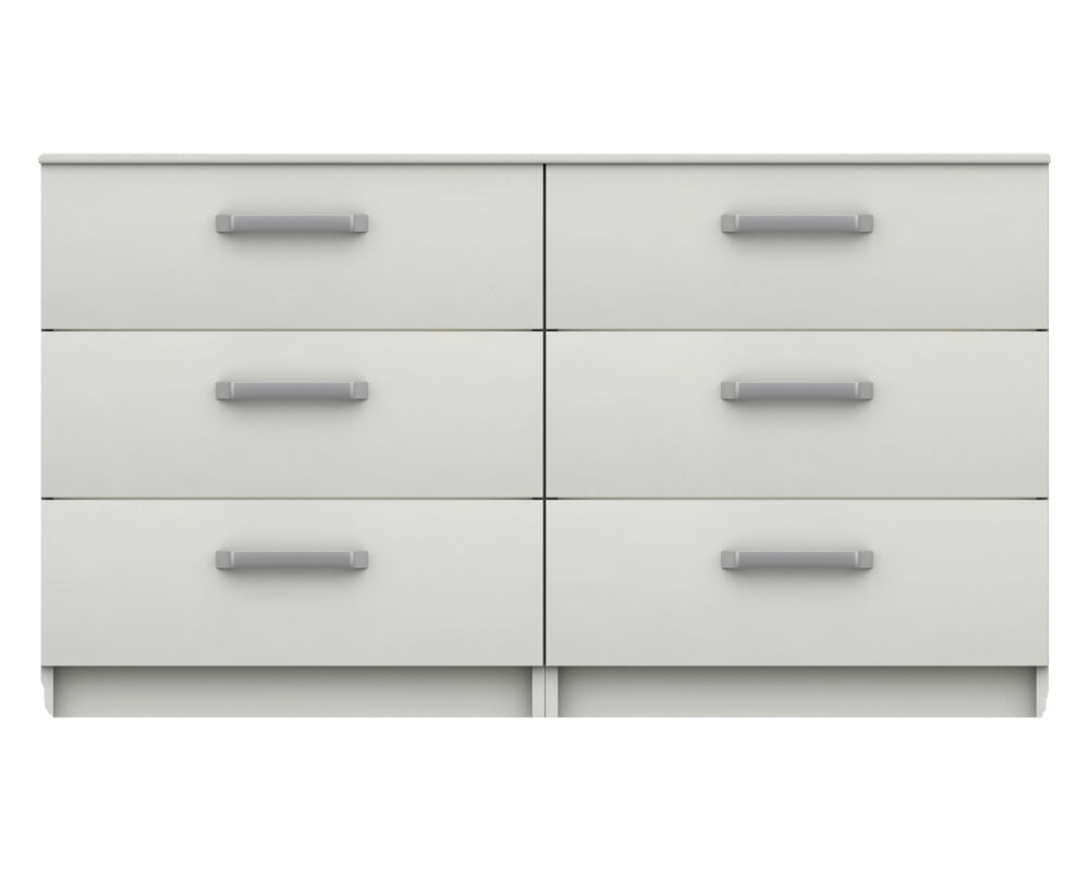 Arden White High Gloss 3 Drawer Double Chest