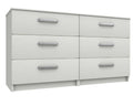 Arden White High Gloss 3 Drawer Double Chest
