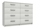 Arden White High Gloss 4 Drawer Double Chest