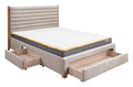 Arthur Grey Double Storage Bed Frame