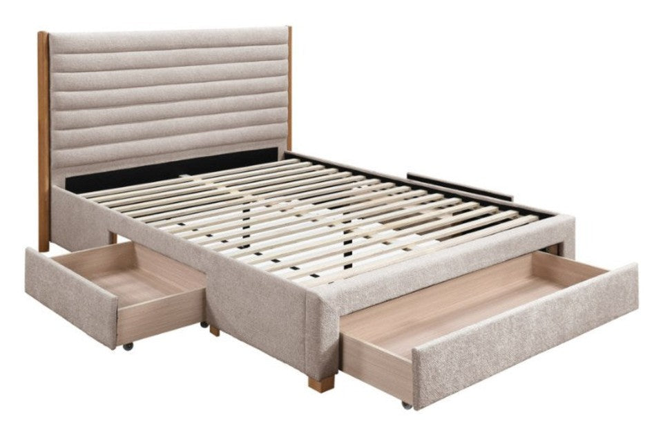 Arthur Grey Storage Bed Frame