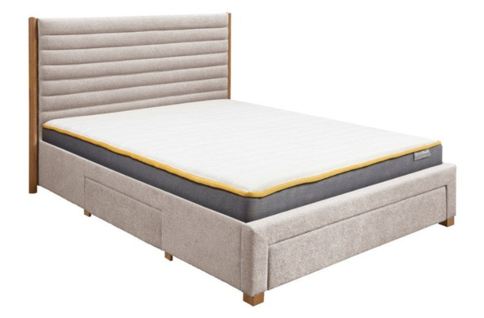 Arthur Grey Storage Bed Frame with mattress