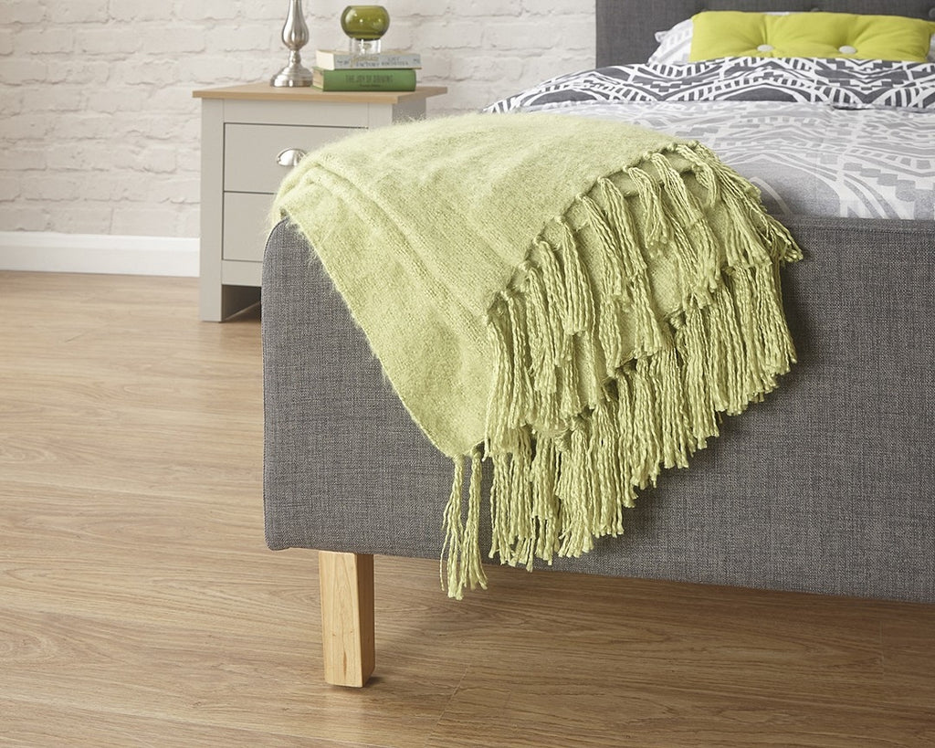 Ashville Dark Grey King Size Bed Frame
