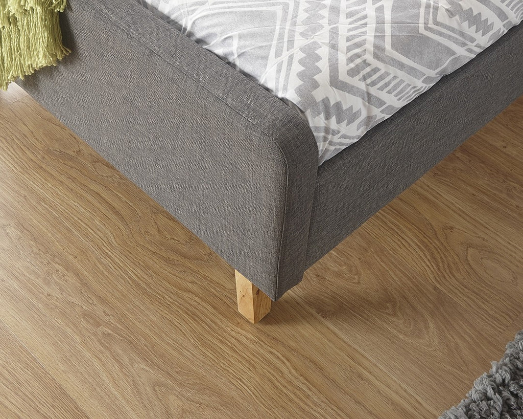 Ashville Dark Grey King Size Bed Frame