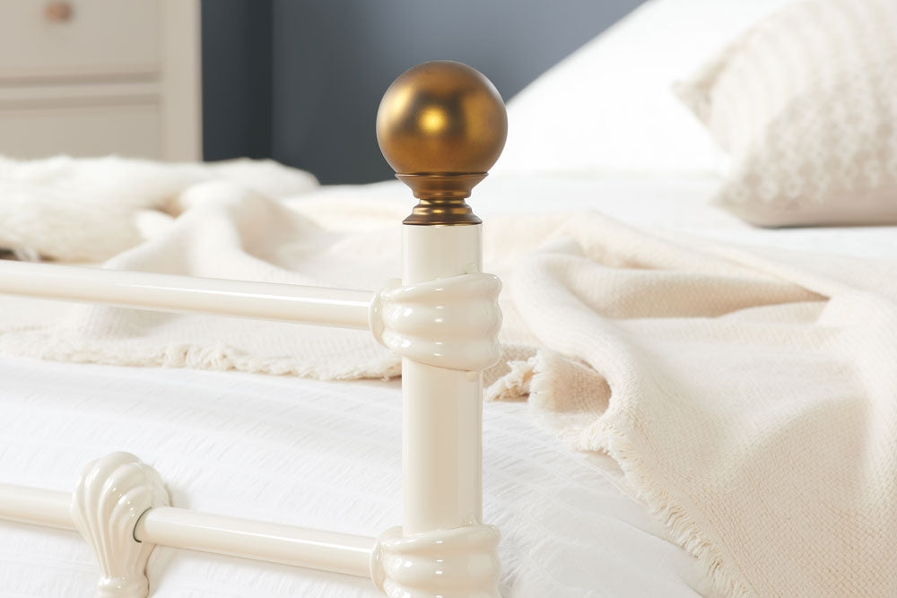 Atlas Cream Single Bed Frame