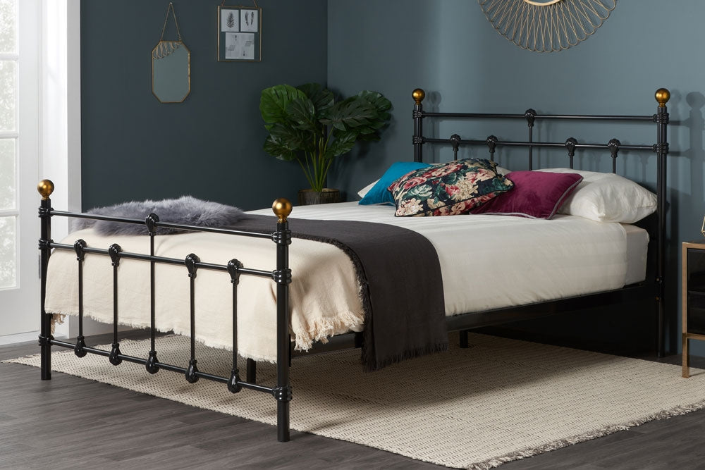 Atlas Black Three Quarter (3/4) Bed Frame
