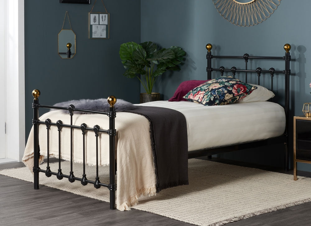 Atlas Black Single Bed Frame