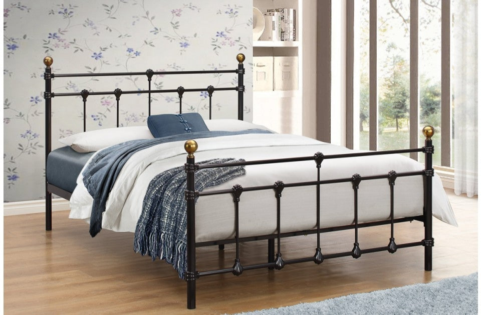 Atlas Black Three Quarter (3/4) Bed Frame
