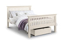 Barcelona Stone White High Foot End Double Bed Frame