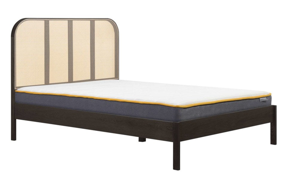 Bardot Rattan Black King Size Bed Frame