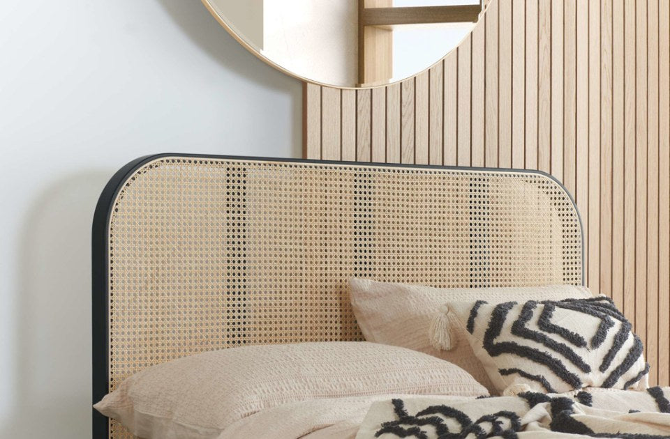 Bardot rattan headboard