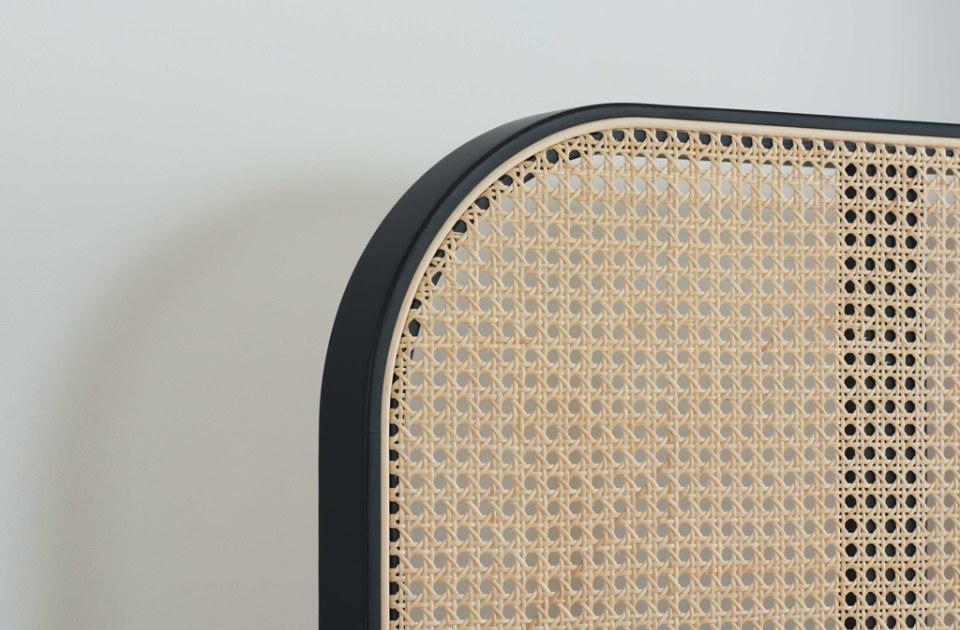 Bardot rattan weave close up