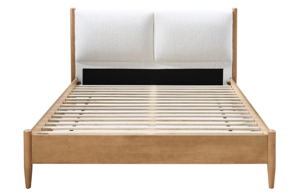 Barley Oak Bed Frame front view