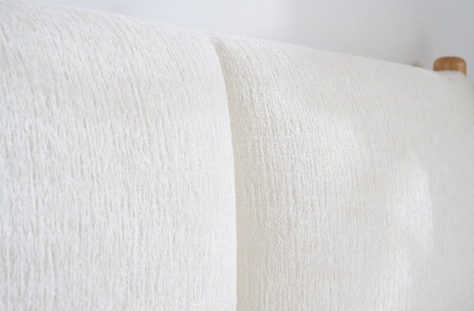 Barley linen fabric detail