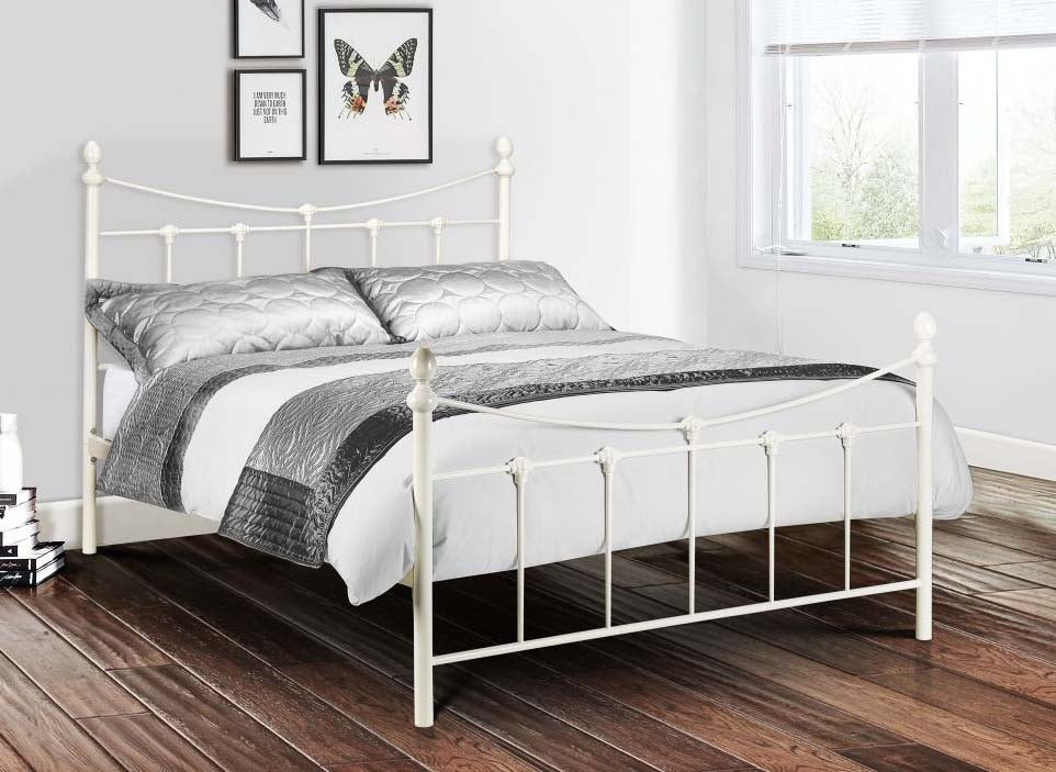 Becky White King Size Bed Frame