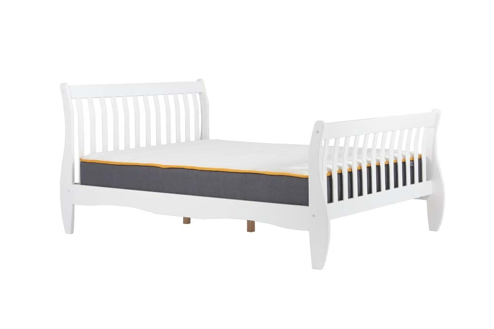 Belham White Wooden Three Quarter Bed Frame