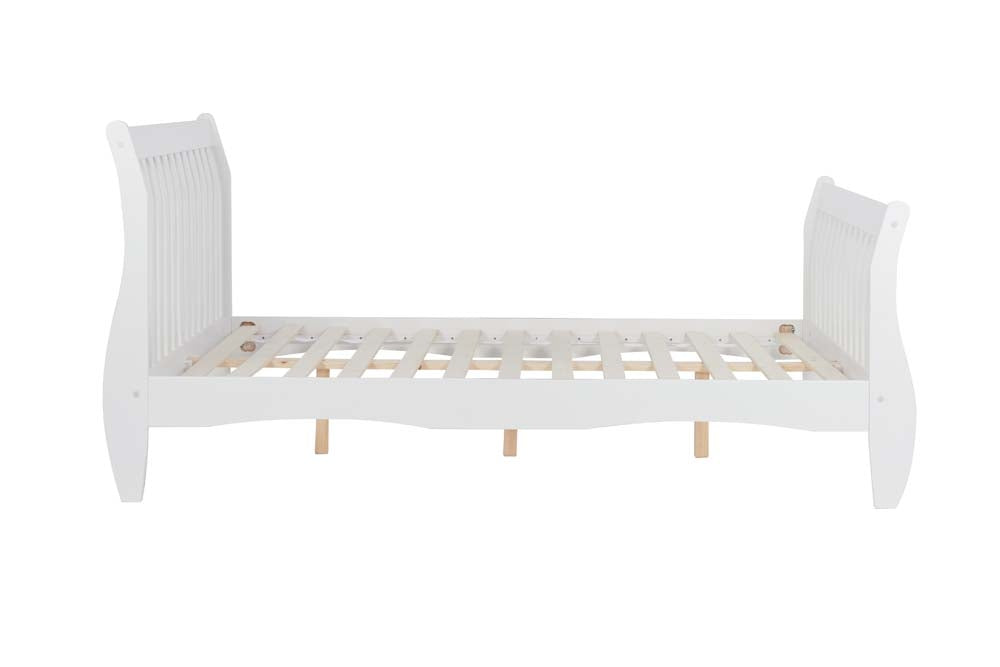 Belham White Wooden Three Quarter Bed Frame
