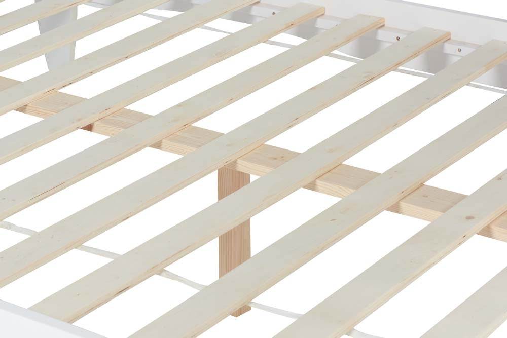 Belham White Wooden Three Quarter Bed Frame
