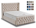 Belgravia Winged Upholstered Super King Size Bed Frame