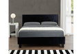 Berlin Parade Black Crushed Velvet King Size Bed Frame