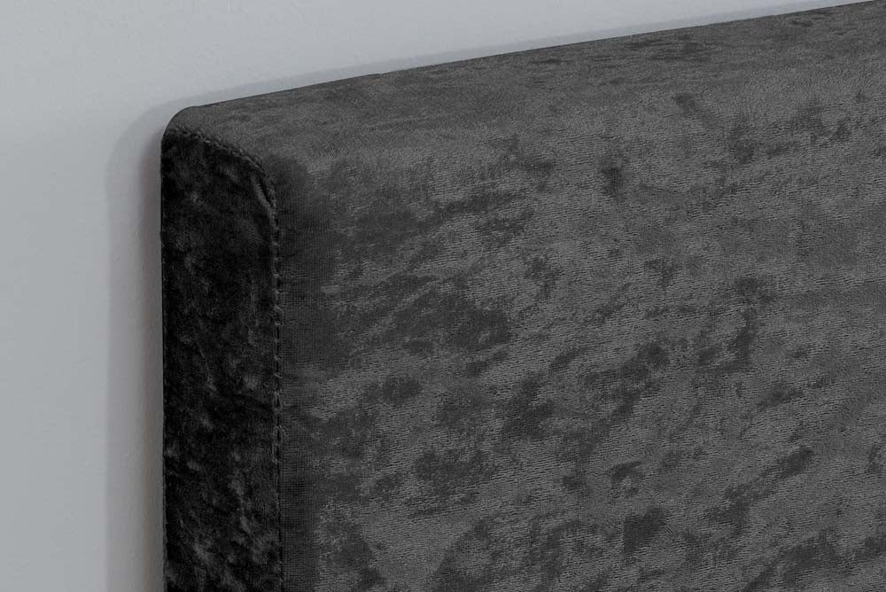 Berlin Parade Black Crushed Velvet King Size Ottoman Storage Bed Frame