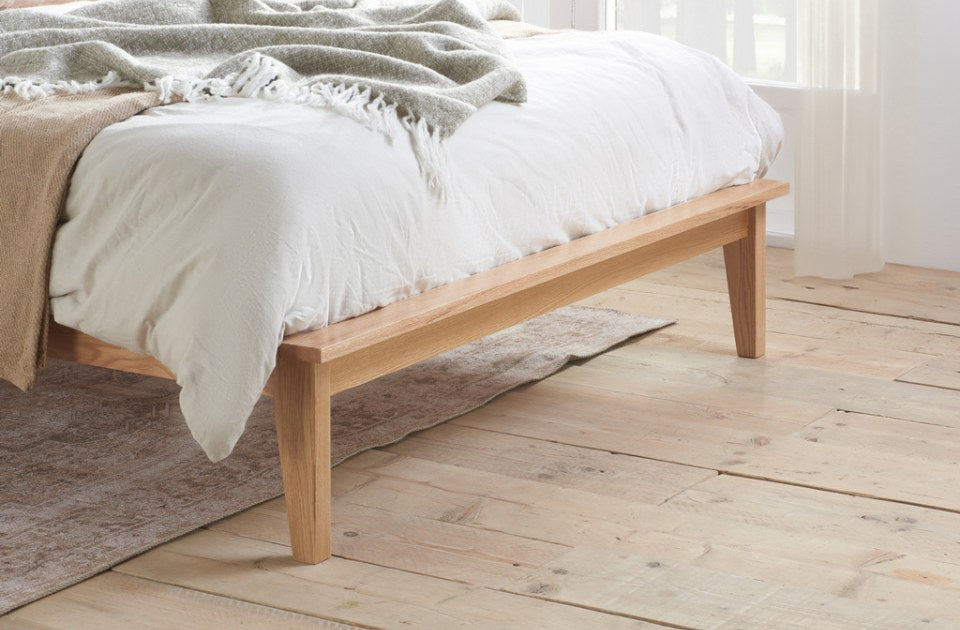 Berkshire Bed Frame oak leg detail