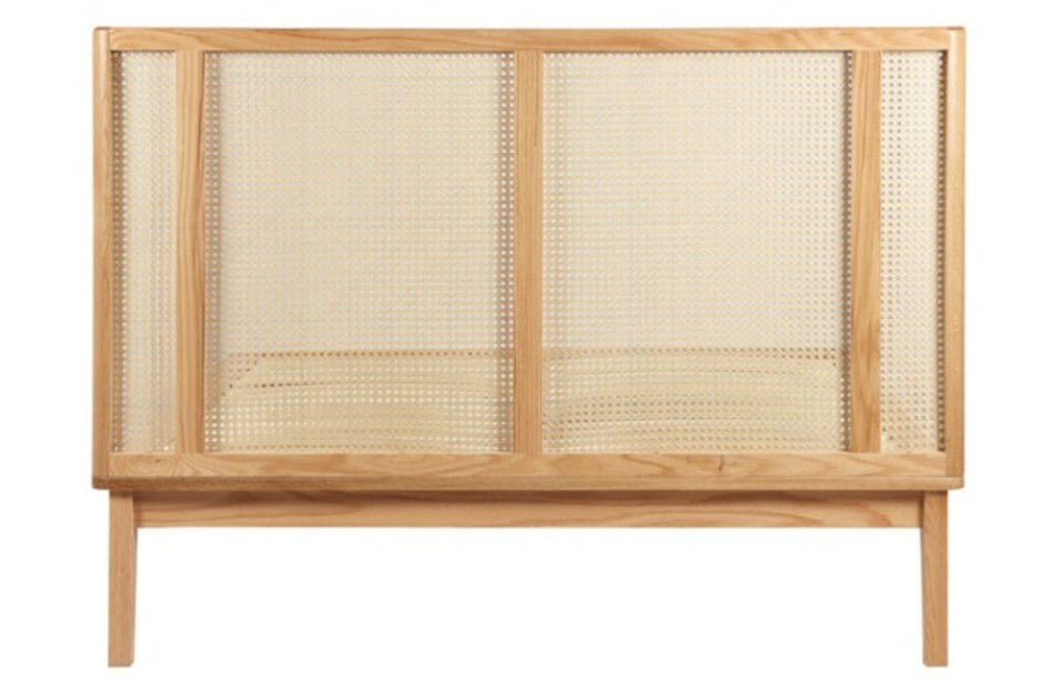 Berkshire Rattan Oak Bed Frame front view