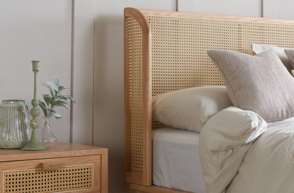 Berkshire Rattan Oak Bed Frame