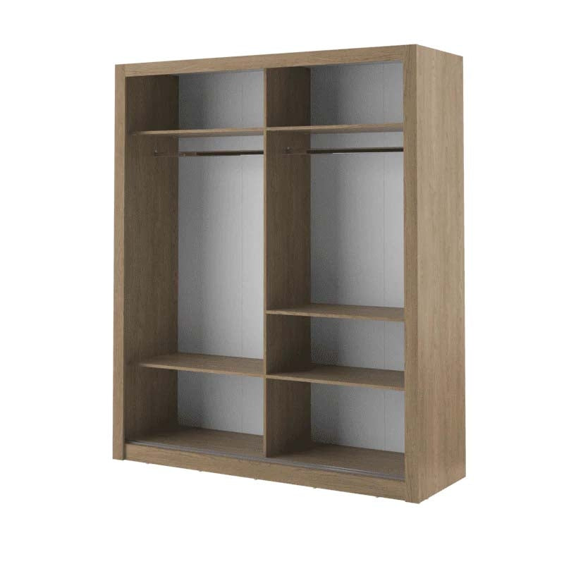 Birmingham Oak Sliding Door Wardrobe 181cm
