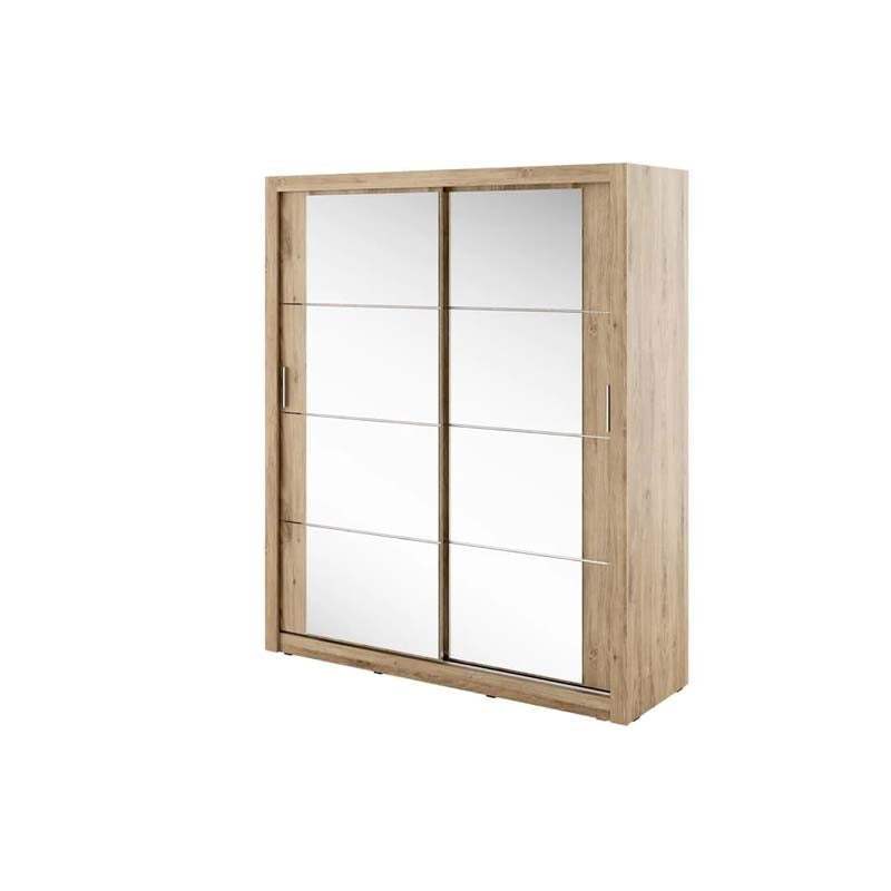 Birmingham Oak Sliding Door Wardrobe 181cm