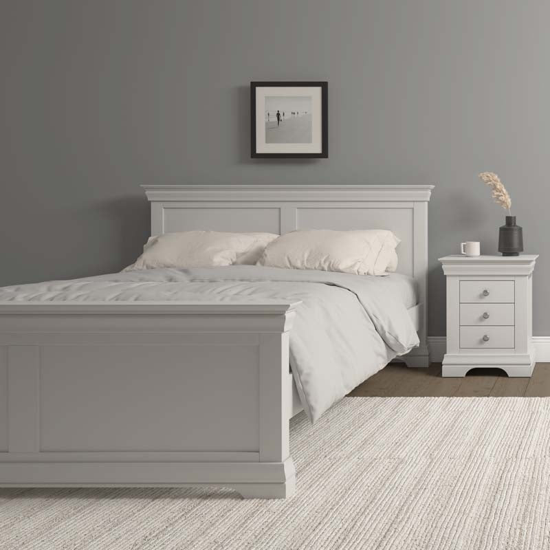 Brandy Pebble King Size Bed Frame