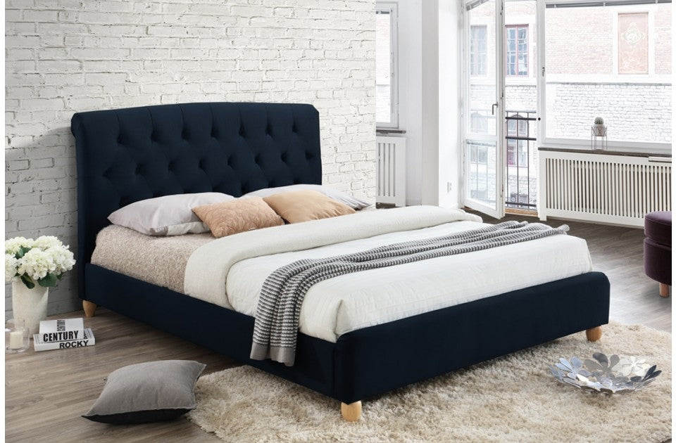 Bromford Midnight Blue Three Quarter Bed Frame