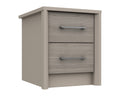 Burton Grey Oak 2 Drawer Bedside