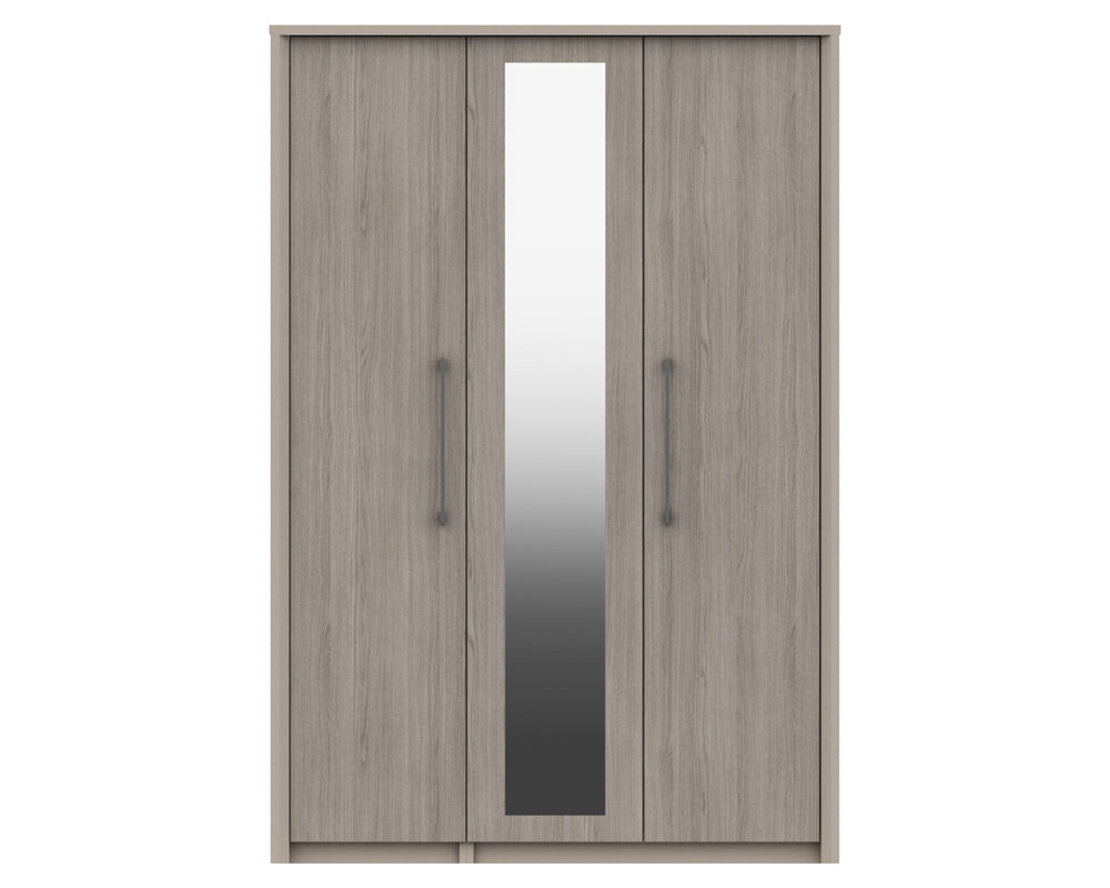 Burton Grey Oak 3 Door Wardrobe