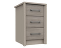 Burton Grey Oak 3 Drawer Bedside