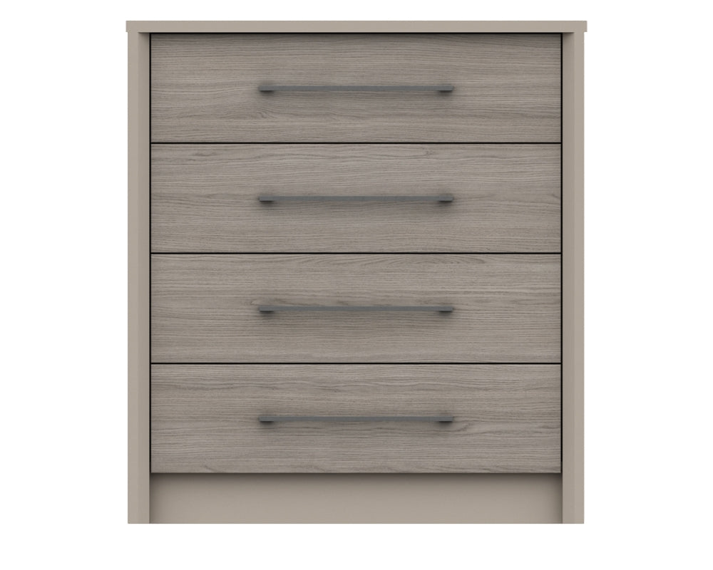 Burton Grey Oak 4 Drawer Chest