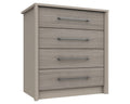 Burton Grey Oak 4 Drawer Chest