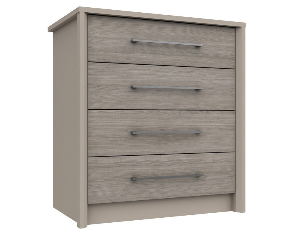 Burton Grey Oak 4 Drawer Chest